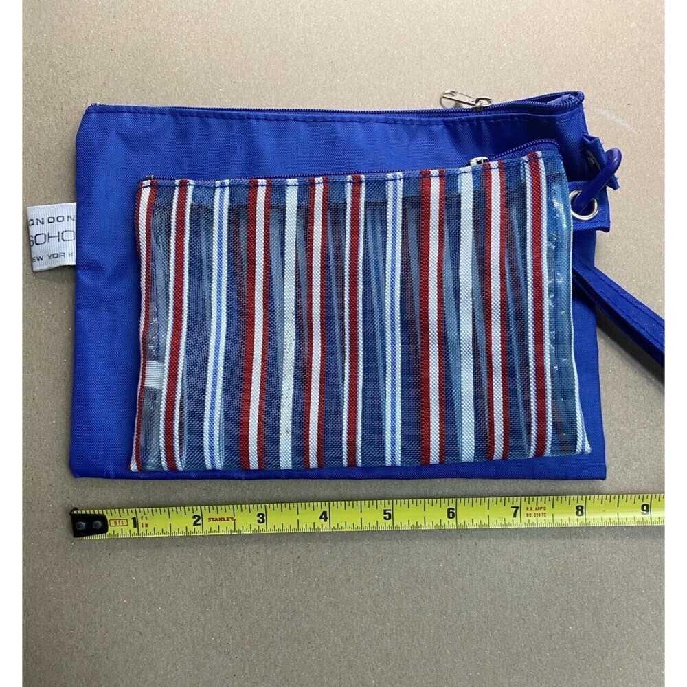 2pcs Set Mesh Toiletries Storage Bag. Make Up Organizer Bag For Travel Patriotic - Picture 4 of 4